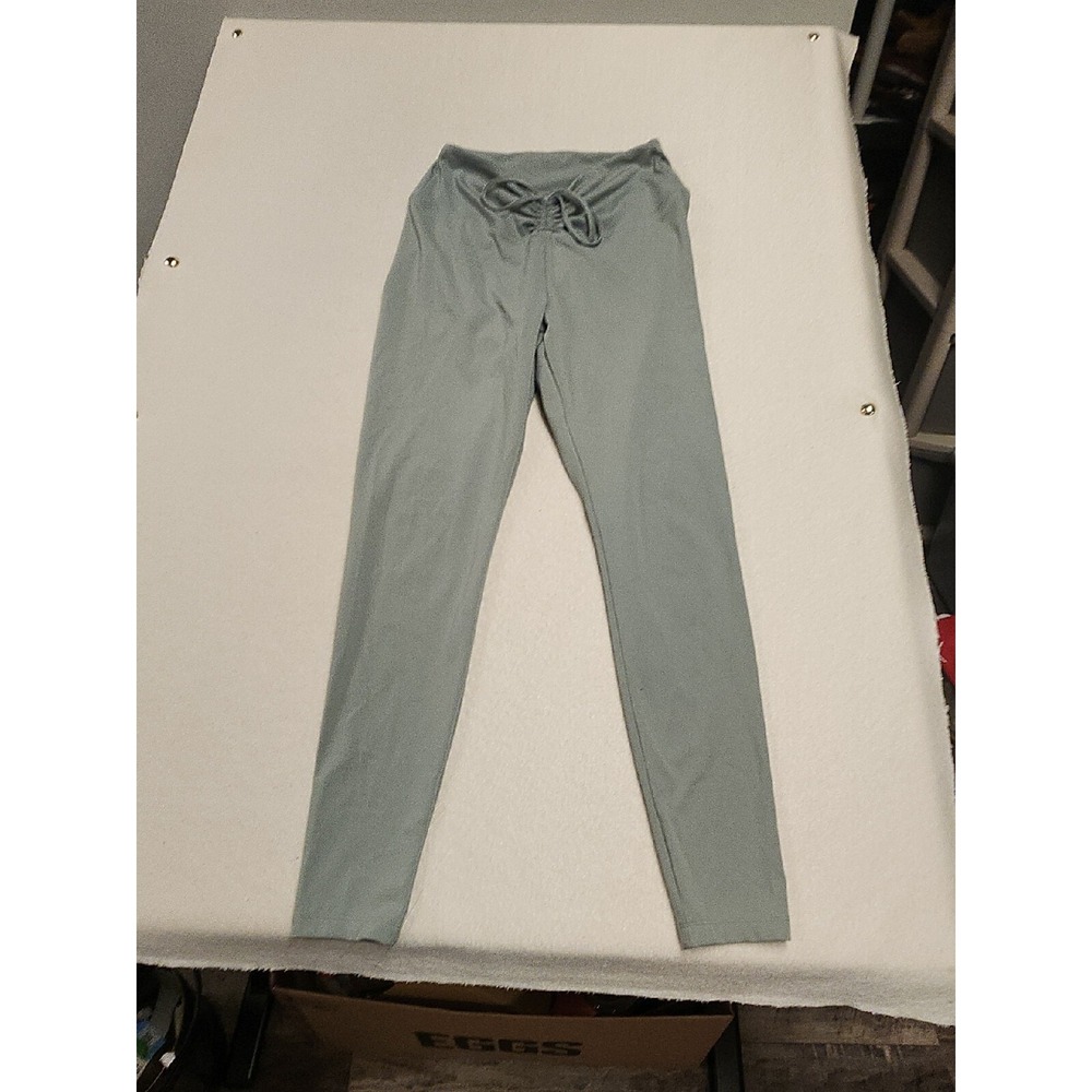 Women's Pink Active Hot Sage Green Yoga Sports Pants Sz L